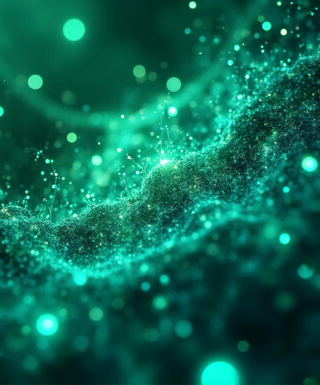 Modern futuristic neural network visualization